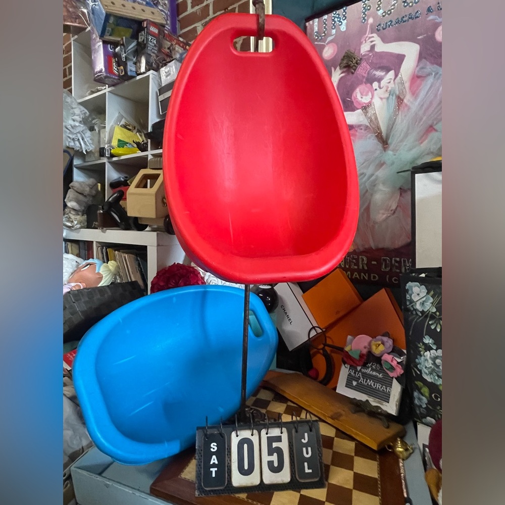 Blue Kids Play Bucket Seat